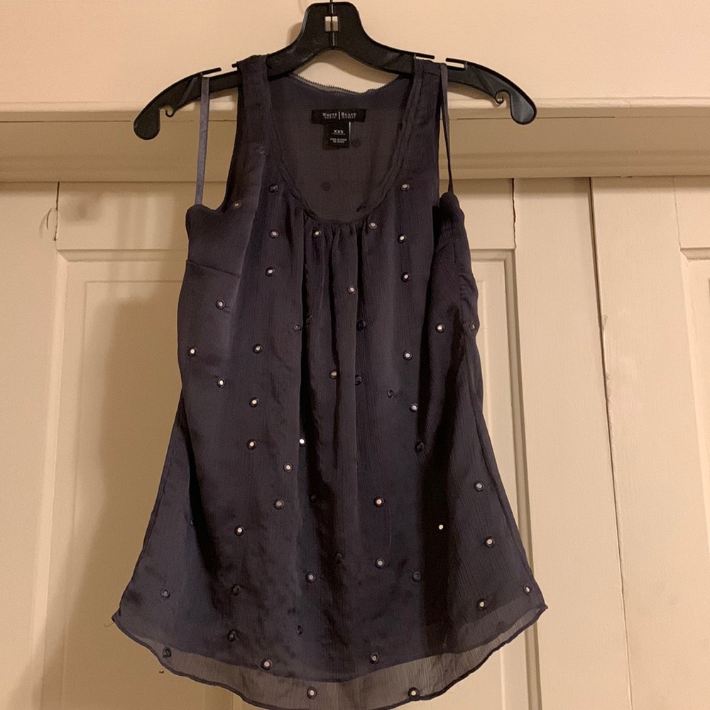 White House Black Market, XXS, Grey Top